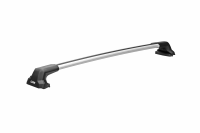 Багажник на крышу LUX 5 City, крепление в штатные места для Nissan NV200 минивен 2009- (БК5 CITY с сереб. дугами 105см + ШМ134) от магазина ФаркопРос